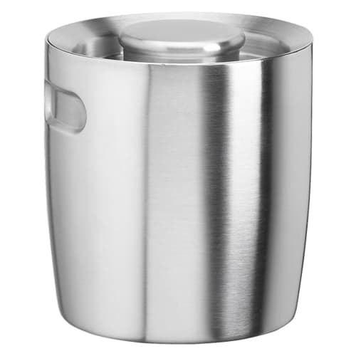 Ergo 1.5 Quart Ice Bucket, Brushed Stainless Steel